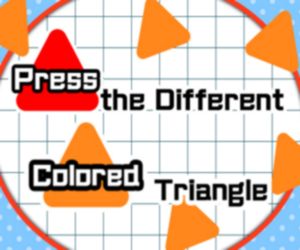 Press The Different Colored Triangle